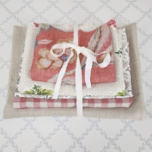 Fabric Bundle, Red/Neutral